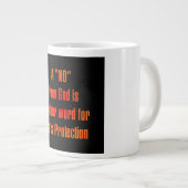 Moedigingscitaat #1 grote koffiekop (Voorkant rechts)