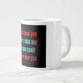 Moedigingscitaat # 66 grote koffiekop (Voorkant rechts)