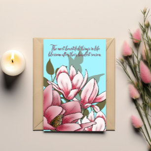 Moedigingskaart: Magnolia Bloesem Sterkte Kaart