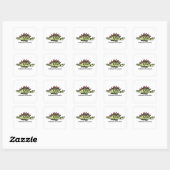 Moedigingssticker voor Kinderen - Stegosaurus Vierkante Sticker (Vel)