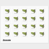 Moedigingssticker voor Kinderen - T-rex Vierkante Sticker (Vel)
