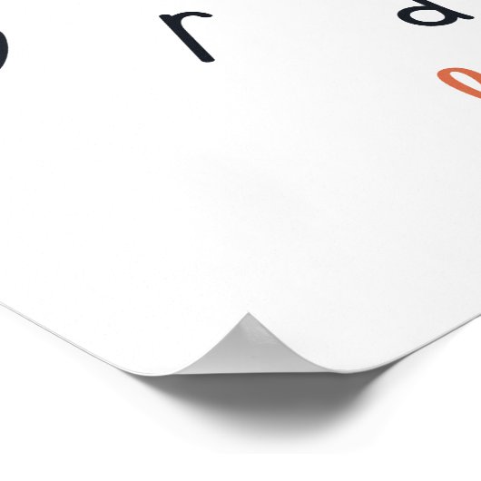 Moedigste kleine pompoen aangepaste Poster Prints (Hoek)