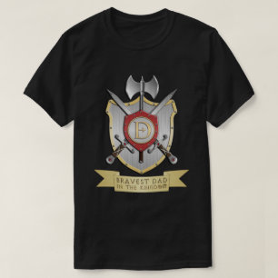 Moedigste vader in het Koninkrijk Crest T-shirt