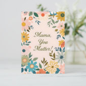 Moedkaart voor mama bedankkaart (Staand voorkant)