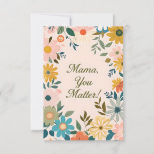 Moedkaart voor mama bedankkaart