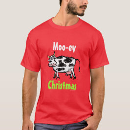 Moeey-kerstCartoon Koe T-shirt