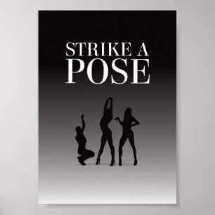 Moeheid - Strike a Pose - 11 kleurenopties - DIY Poster