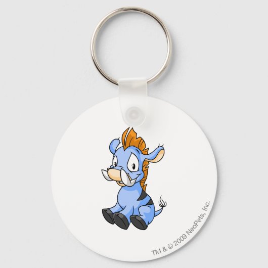 Moehog Blue Sleutelhanger (Voorkant)