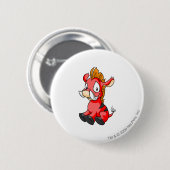 Moehog Red Ronde Button 5,7 Cm (Voorkant /achterkant)