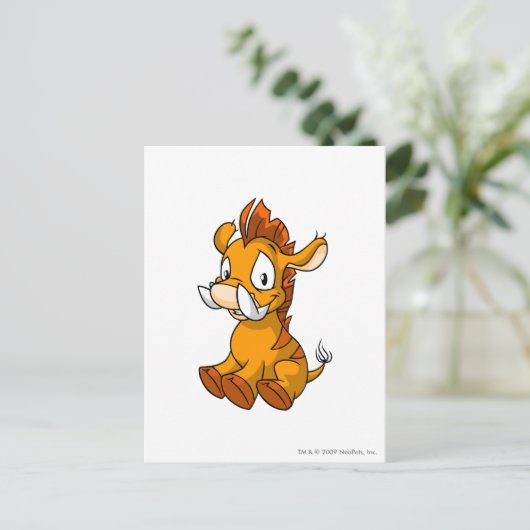 Moehog Sinaasappel Briefkaart (Staand voorkant)