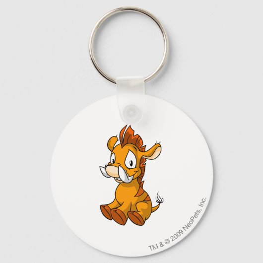 Moehog Sinaasappel Sleutelhanger (Voorkant)