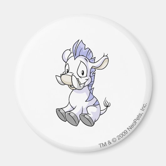 Moehog White Magneet (Voorkant)