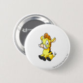 Moehog Yellow Ronde Button 5,7 Cm (Voorkant /achterkant)