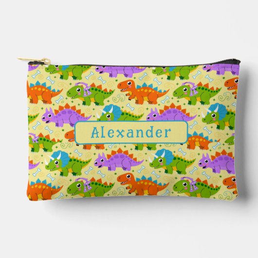 Moeie Aanpasbare Dinosaurus Print Map Etui (Voorkant)