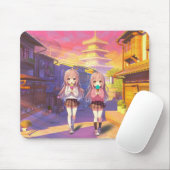 Moeie Anime Ijs meisjes Muismat (Met muis)