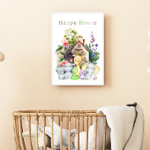 Moeie Baby Dieren En Gelukkig Huis | Kleurrijke Te Poster