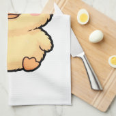 Moeie Baby Eend Kuiken Keukenhanddoek (Quarter Fold)