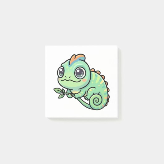 Moeie baby groene kameleon Post-it sticker Post-it® Notes (Voorkant)
