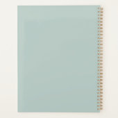 Moeie Baby Konijn Pastel Bloemen Planner (Achterkant)
