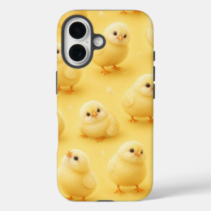 Moeie Baby Kuiken Phonehoes - Fluffige Gele  iPhone 16 Hoesje