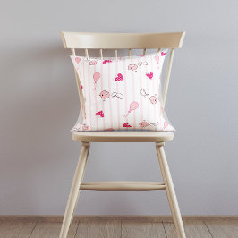 Moeie baby liefdes vogels kussen