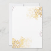 Moeie baby op komst Honingbij Baby Shower Kaart (Achterkant)