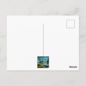 Moeie baby otter in vijver - personaliseerbare ver briefkaart (Achterkant)