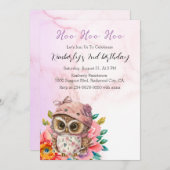 Moeie Baby Uil Kaart (Voorkant / Achterkant)