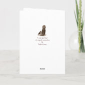 Moeie beagle puppy hond met gedicht voor mama kaart (Achterkant)