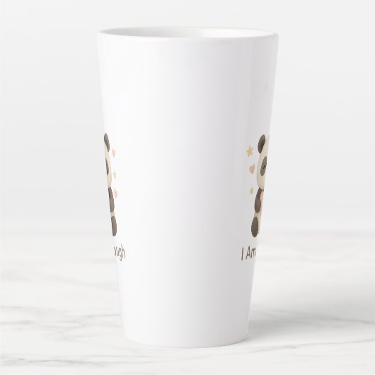 Moeie Beer met Roze Hart — Ik Ben Goed genoeg mok (Voorkant)