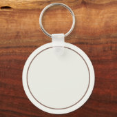 Moeie big in mand monogram gepersonaliseerd sleutelhanger (Achterkant)