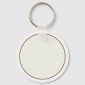 Moeie big in mand monogram gepersonaliseerd sleutelhanger (Achterkant)