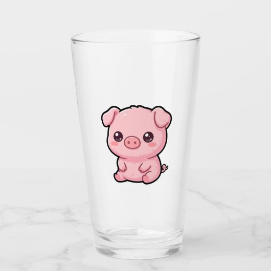 Moeie Biggen Glas Tumbler Kop (Voorkant)