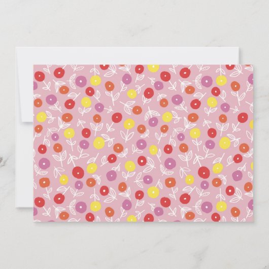 Moeie bloemenditsy-kinderen-notitiekaart notitiekaartje (Achterkant)