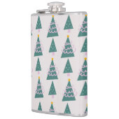 Moeie Bomen Doodles Roze Groen                  Heupfles (Links)