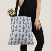 Moeie Bomen Doodles Roze Groen Tote Bag (Dichtbij)