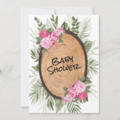 Moeie Bosuilen Baby Shower Kaart (Achterkant)