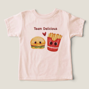 Moeie Burger & Frieten Beste Vrienden Baby T-Shirt
