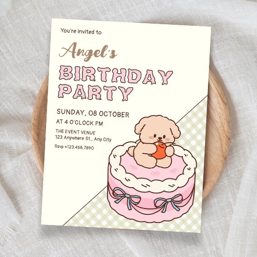 Moeie Cake puppy Kaart