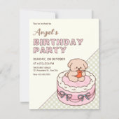 Moeie Cake puppy Kaart (Voorkant)