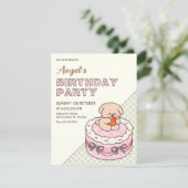 Moeie Cake puppy Kaart (Staand voorkant)