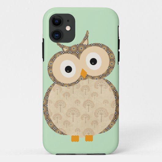 Moeie Cartoon Babyuil iPhone 5 hoezen (Achterkant)