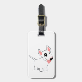Moeie Cartoon Bull Terrier Bagagelabel