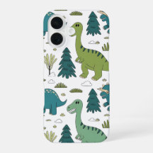 Moeie Cartoon Dinosaurus Bos Patroon Hoesje
