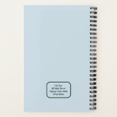 Moeie Cartoon Franse Bulldog Back to School leerli Notitieboek (Achterkant)