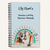 Moeie Cartoon Franse Bulldog Back to School leerli Notitieboek (Voorkant)