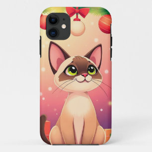 Moeie Cartoon Kitty Kunst 💖 Speelse Katachtige 🐾 Case-Mate iPhone Case
