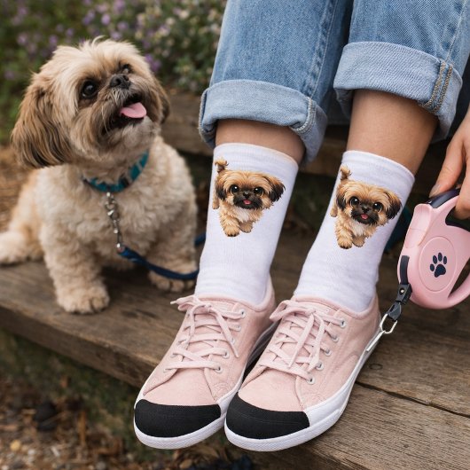 Moeie Cartoon Shih Tzu Honden Sokken