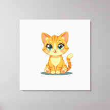 **Moeie Cartoonkat – Aardige Kitty Illustratie**