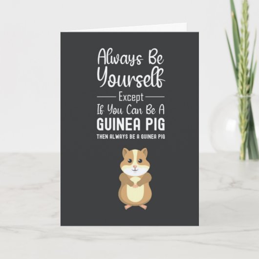 Moeie Cavia Kaarten Huisdieren Blij Grappig (Voorkant)